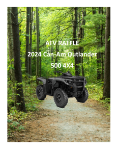You could win a ATV Four Wheeler