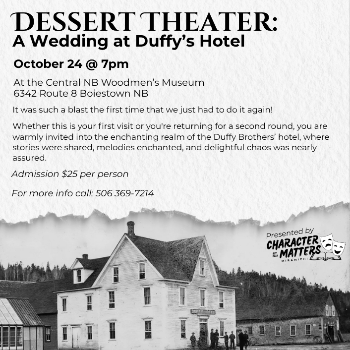 Dessert Theater A Wedding at Duffie Motel